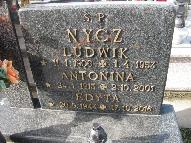 Ludwik NYCZ 1906 Bielsko-Biała Hałcnów - Grobonet - Wyszukiwarka osób pochowanych