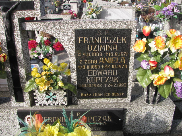 Aniela OZIMINA 1895 Bielsko-Biała Hałcnów - Grobonet - Wyszukiwarka osób pochowanych