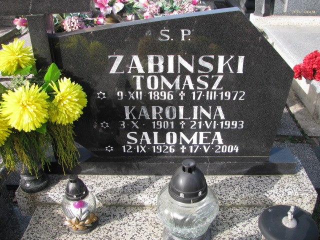 Tomasz ŻABIŃSKI 1896 Bielsko-Biała Hałcnów - Grobonet - Wyszukiwarka osób pochowanych