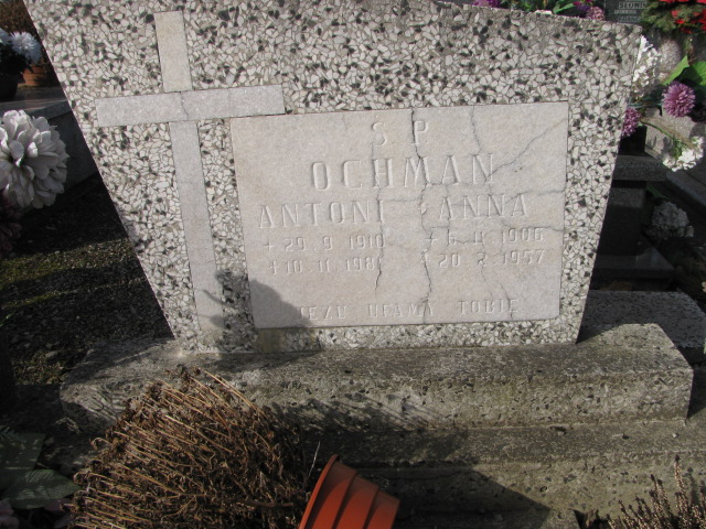 Antoni OCHMAN 1910 Bielsko-Biała Hałcnów - Grobonet - Wyszukiwarka osób pochowanych