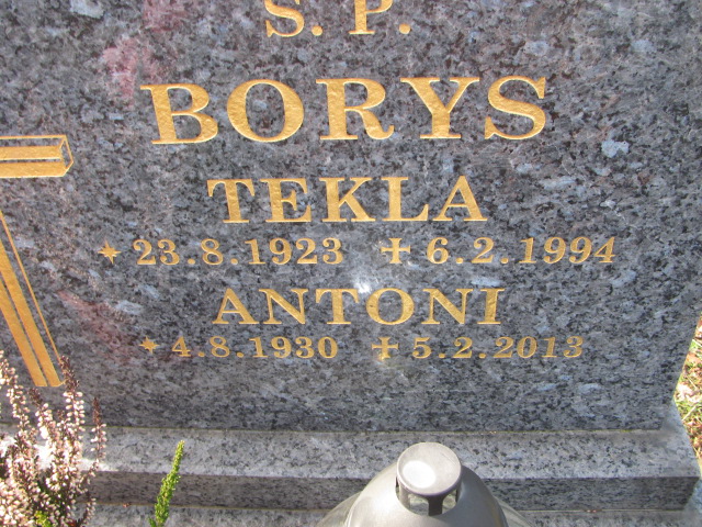 Antoni BORYS 1930 Bielsko-Biała Hałcnów - Grobonet - Wyszukiwarka osób pochowanych